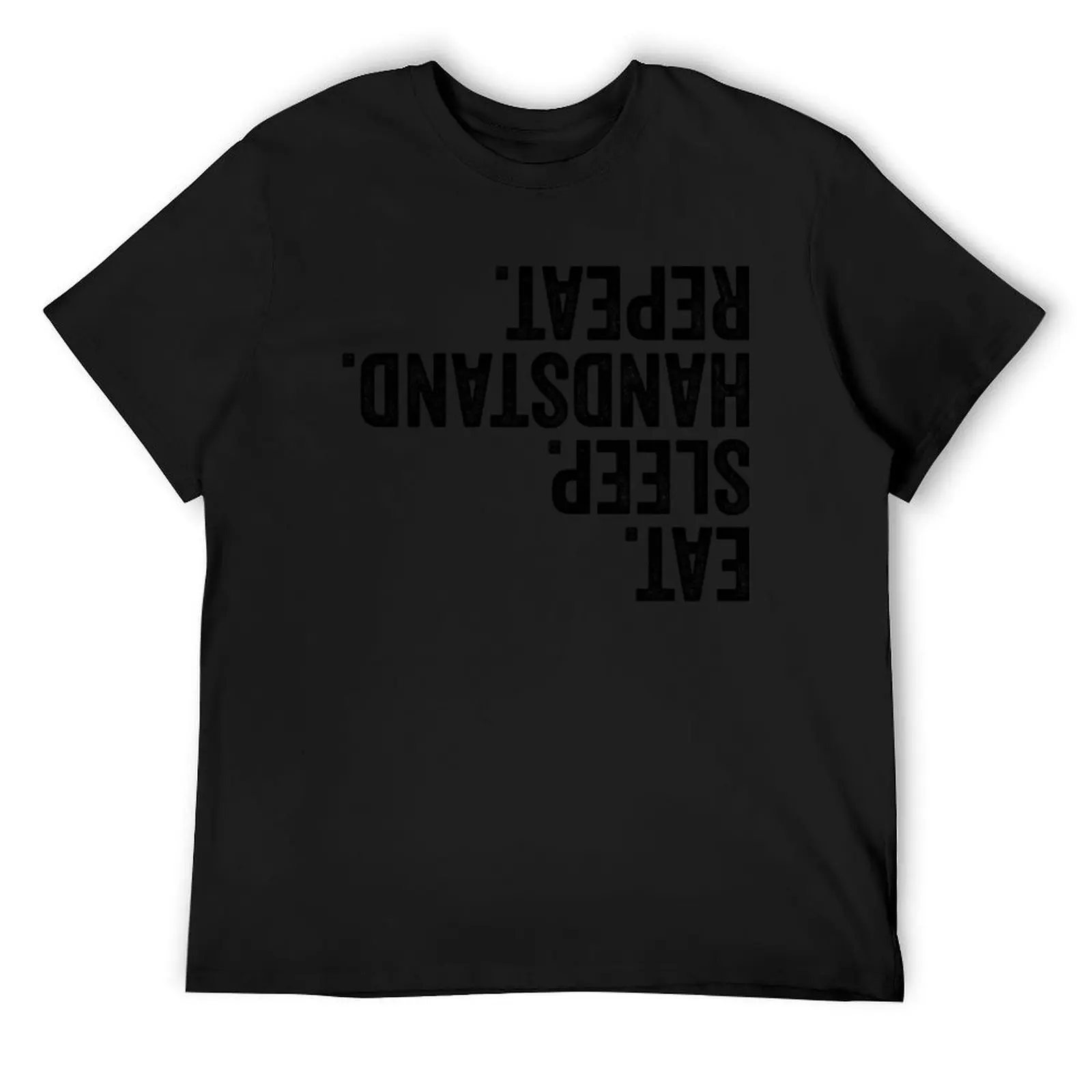 Футболка Eat Sleep Handstand Repeat эстетическая одежда футболки с рисунком новое издание