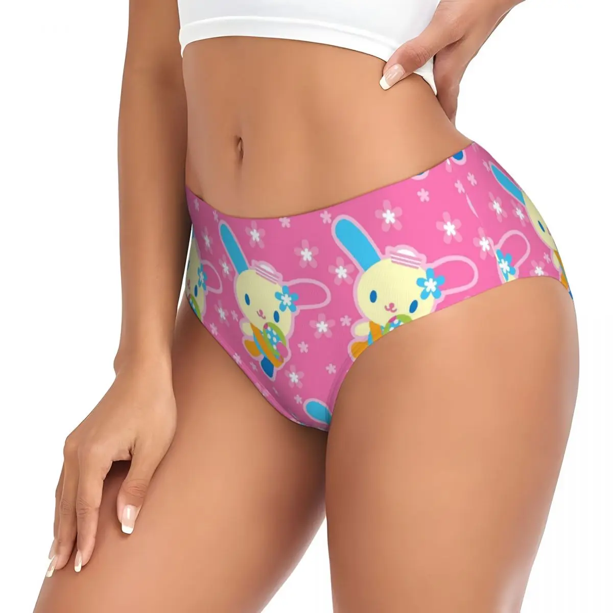 Женские трусики с мультяшным принтом мягкое нижнее белье