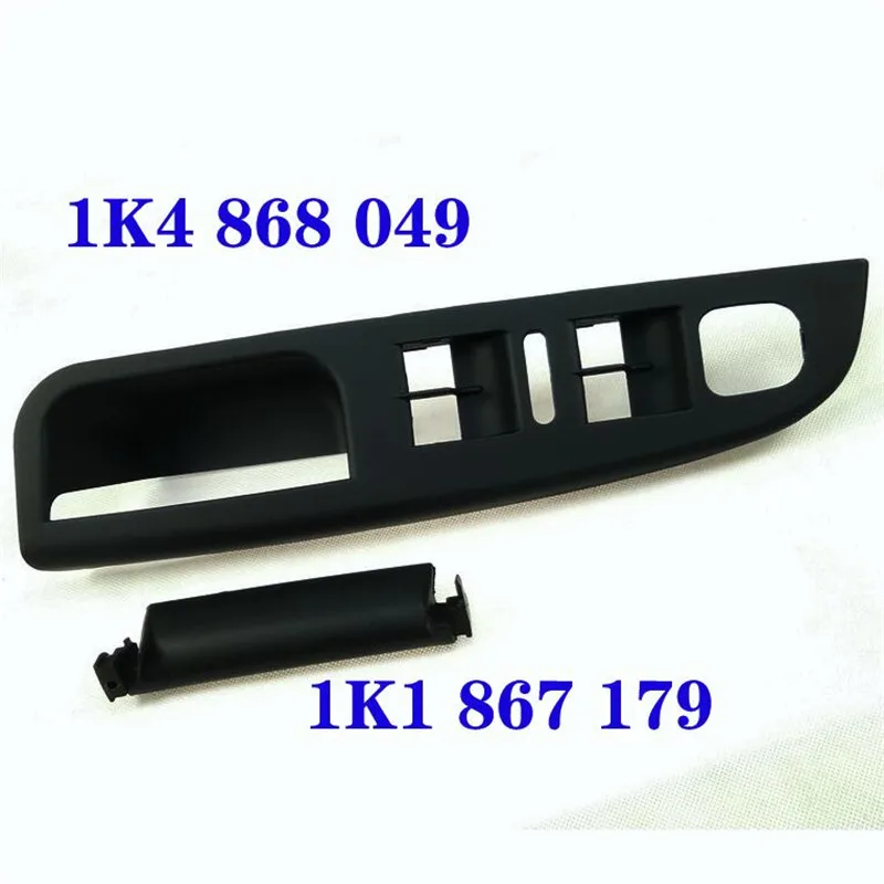 

Black Left Driver Window Switch Panel Bracket Base Door Handle for V W MK5 Golf 2005-2010 OEM L1K4 868 049 C h67