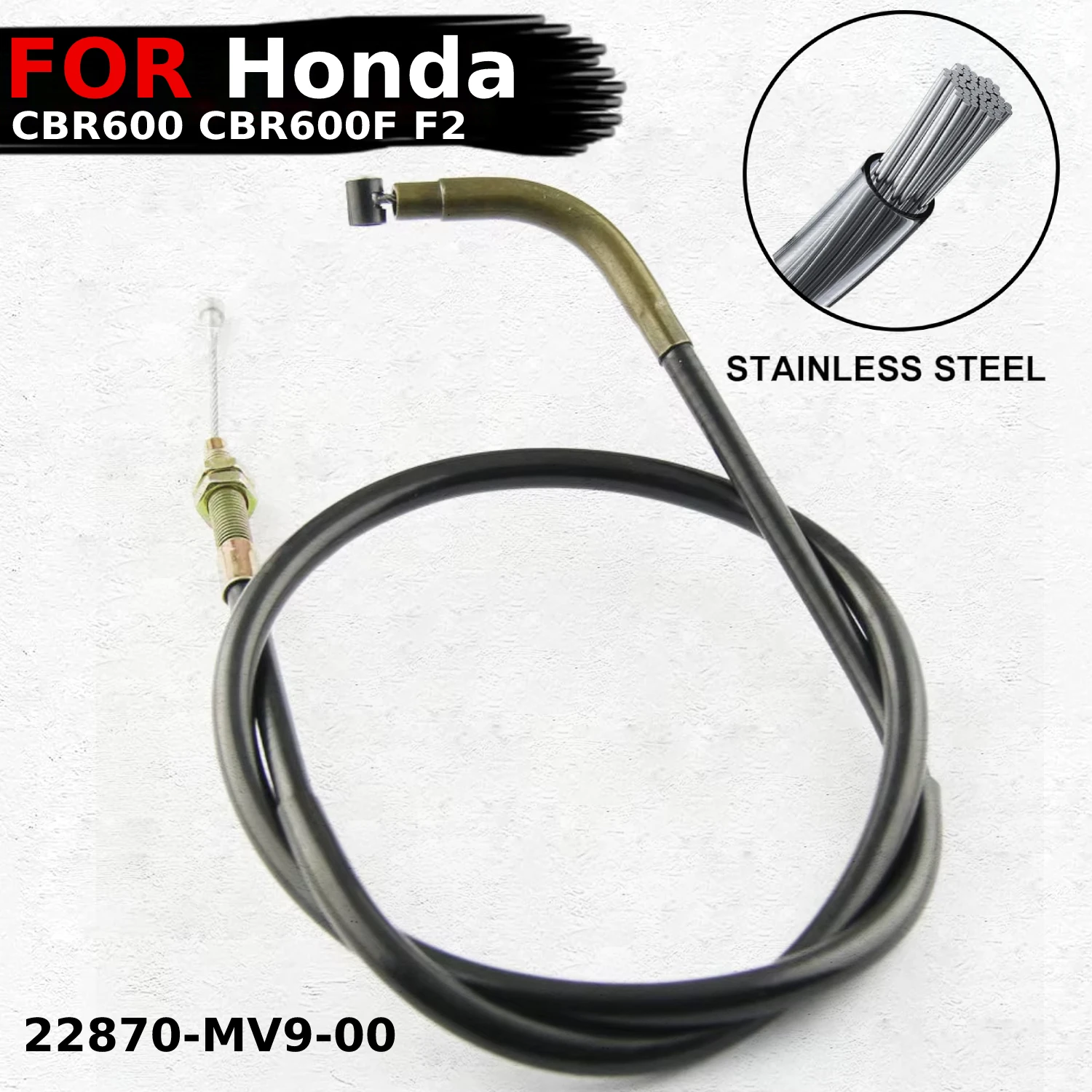 

Стальной трос сцепления для мотоцикла Honda CBR600 CBR600F F2 1991 1992 1993 1994 OEM:22870-MV9-00 аксессуары