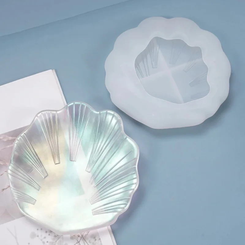 

Shell-Shaped Soap Dish Epoxy Tray Silicone Dish Resin Mold Casting Mould for Jewelry DIY Dish Holder Storage Trinket Resin Craft