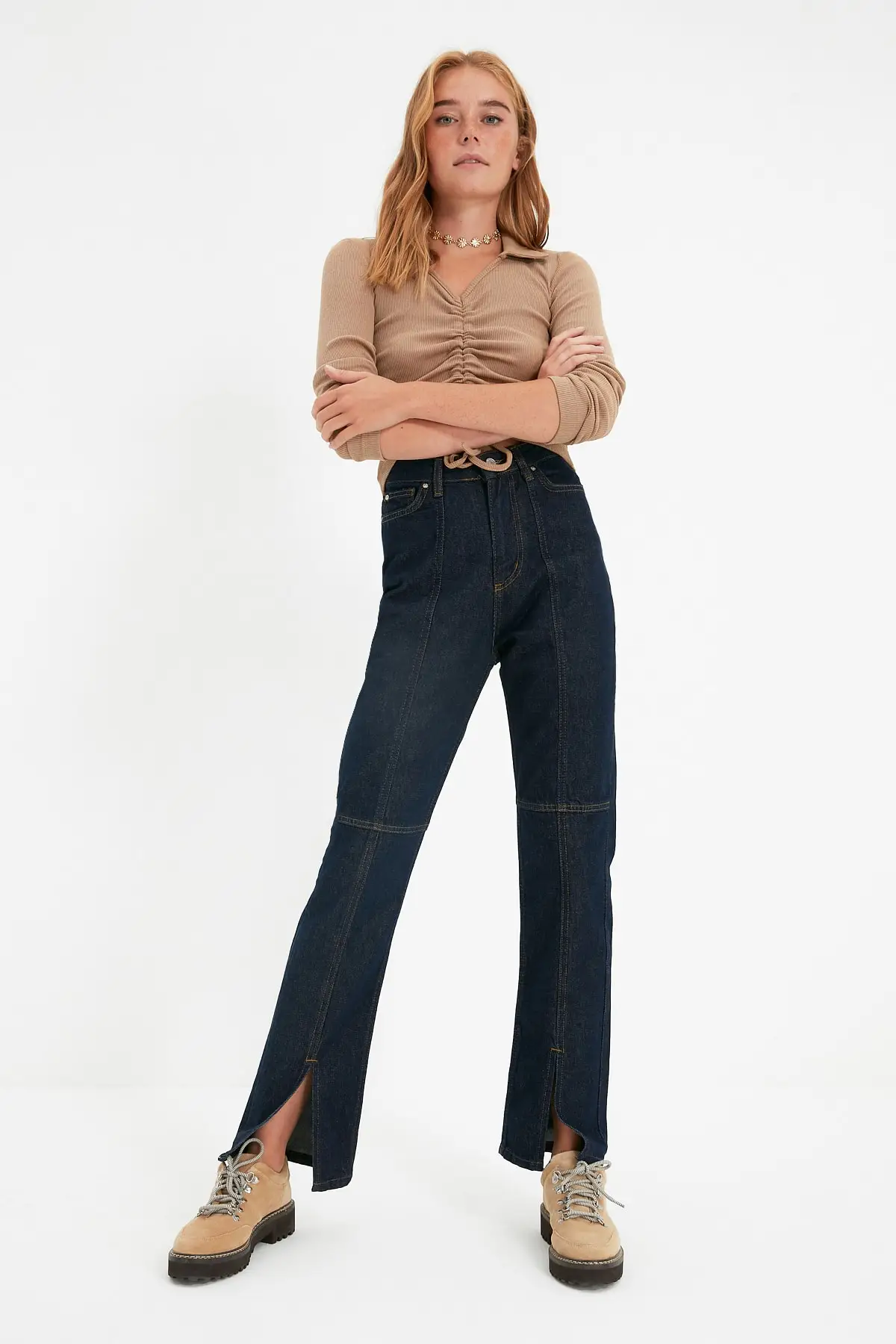 

Trendyol High Waist Bootcut Jeans TWOAW22JE1022