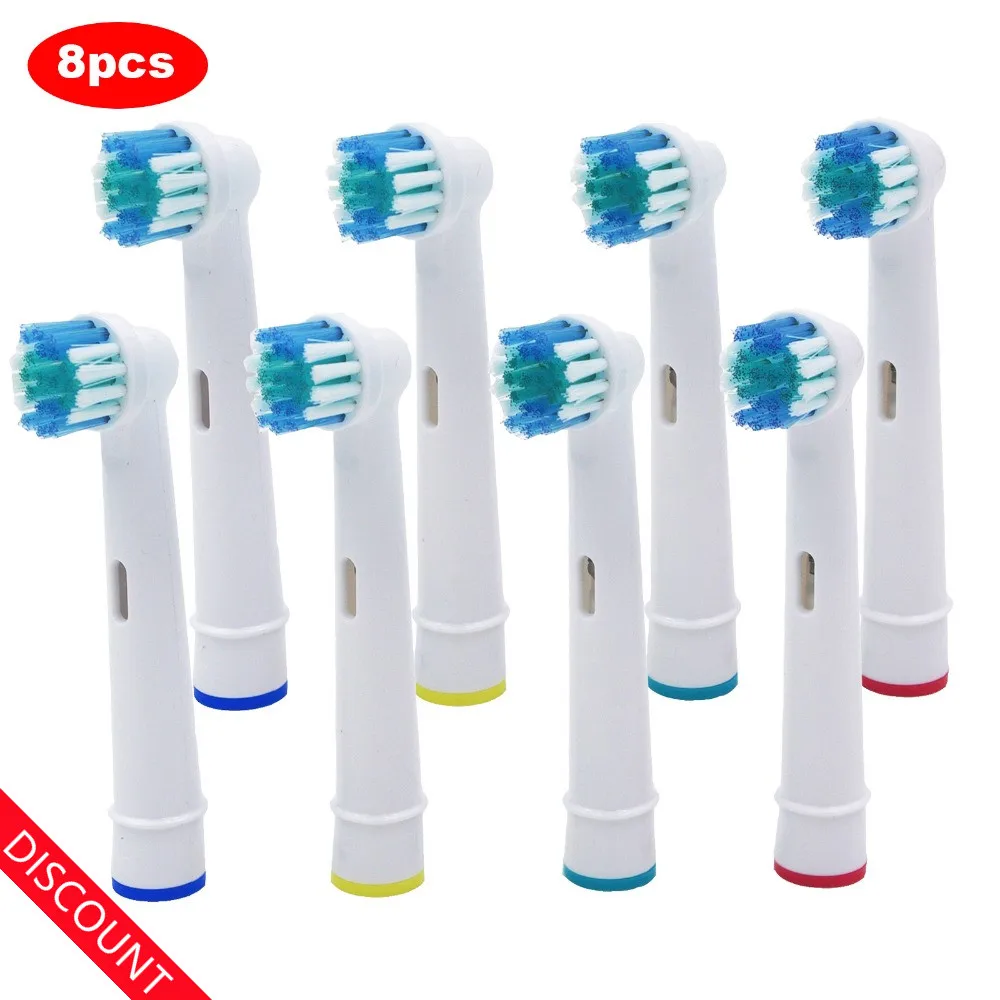 Сменные насадки для электрической зубной щетки Oral B/B raun / SmartSeries/TriZone/Advance Power/Pro Health/Triumph/3D, 8 шт