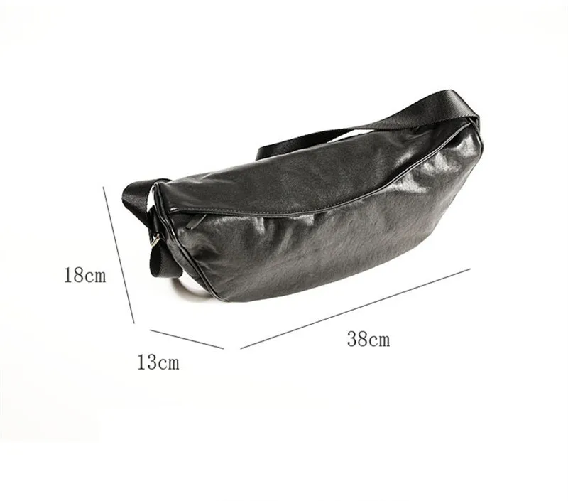 Fashion designer luxury genuine leather men's crossbody bags casual organizer high quality real cowhide sport black shoulder bag