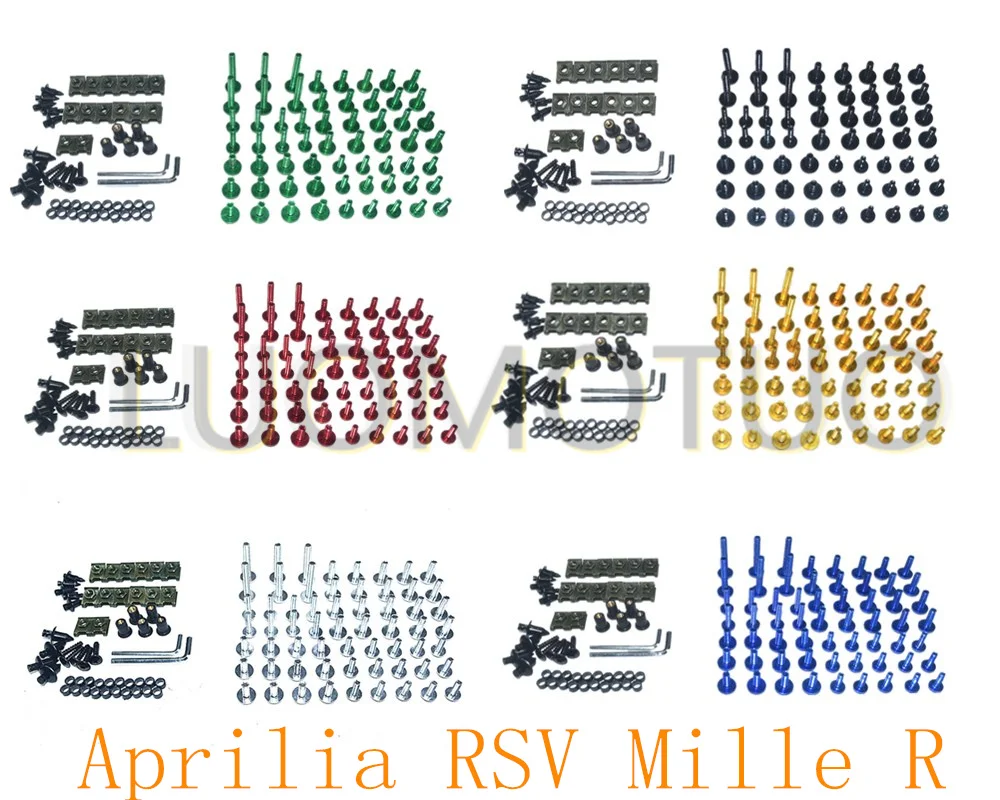 

CNC Complete Fairing Bolts Bodywork Screws Nuts Kit For Fit Aprilia RSV Mille R 2000-2004