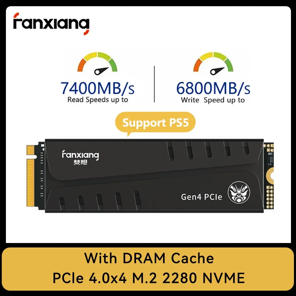 SSD-накопитель FANXIANG, 7400 Мб/с, 1 ТБ, 2 ТБ, 4 ТБ, M2 NVMe PCIe 4,0 X4 M.2 2280 NVMe