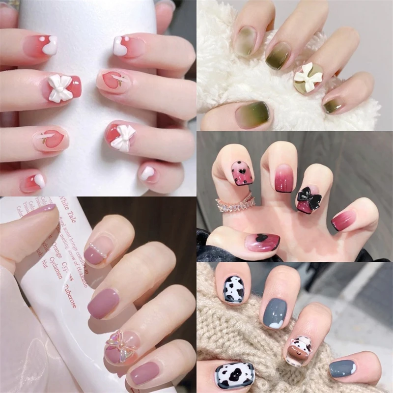 

24 шт./коробка, накладные ногти