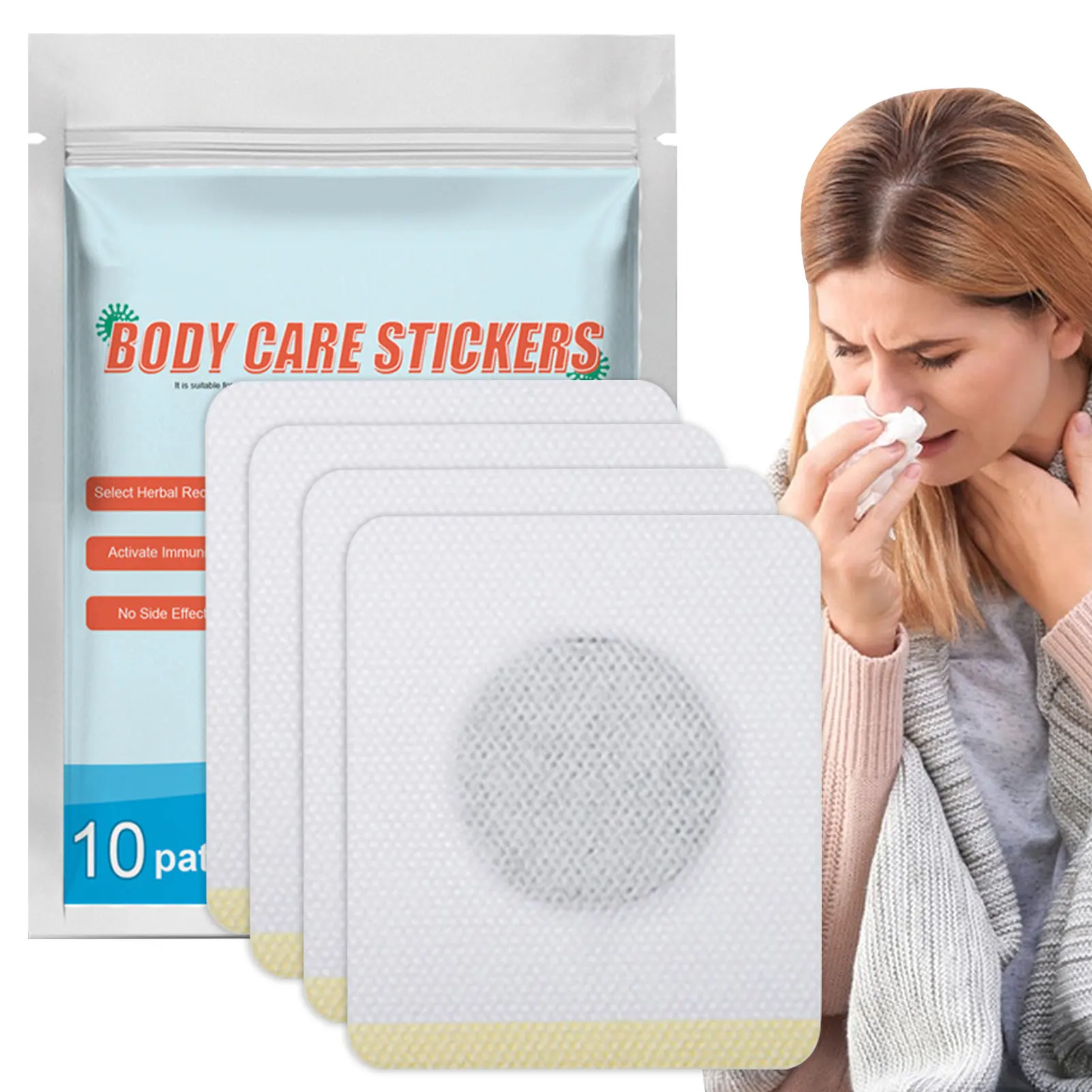 

Body Care Patch Cold Relief Stickers Flu Relief For Adults Used To Relieve Cough And Runny Nose Improve Symptoms