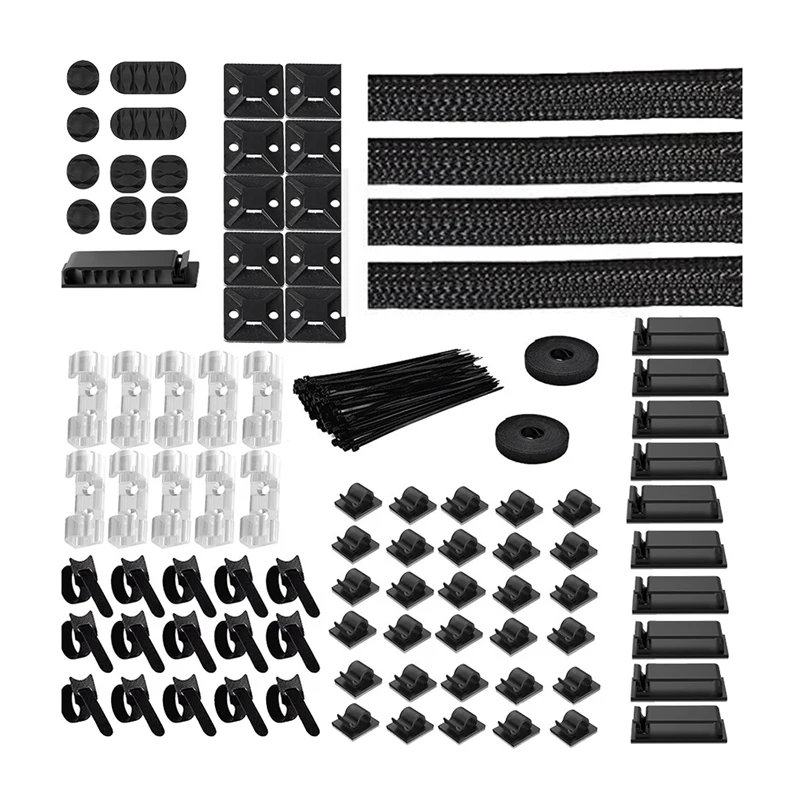 

192 шт., набор для управления кабелем с застежкой-молнией