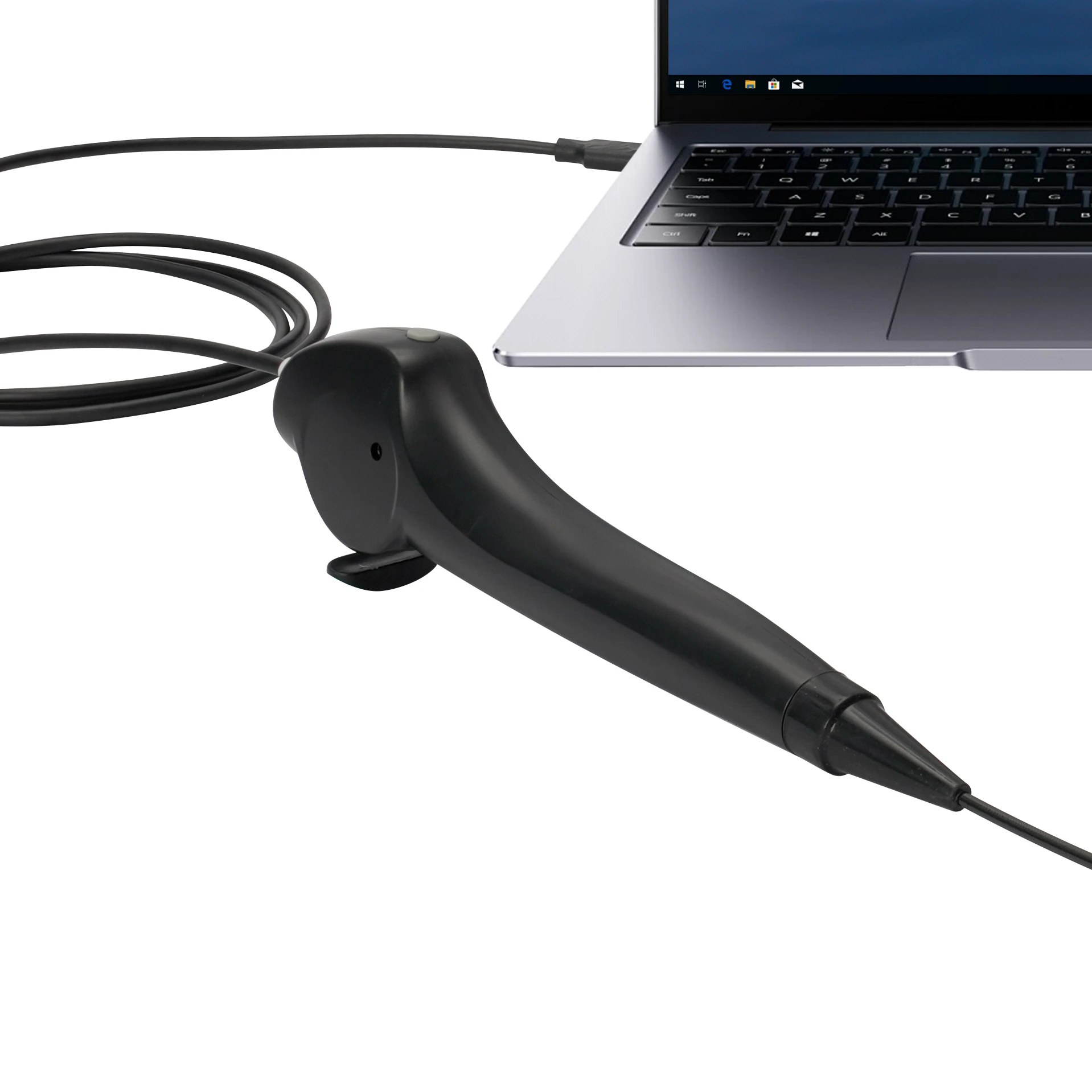 Фото Одноразовый USB-видеоскоп для ЛОР-исследований (назофарингоскопия) с гибким датчиком и LED-подсветкой, ручное питание №1