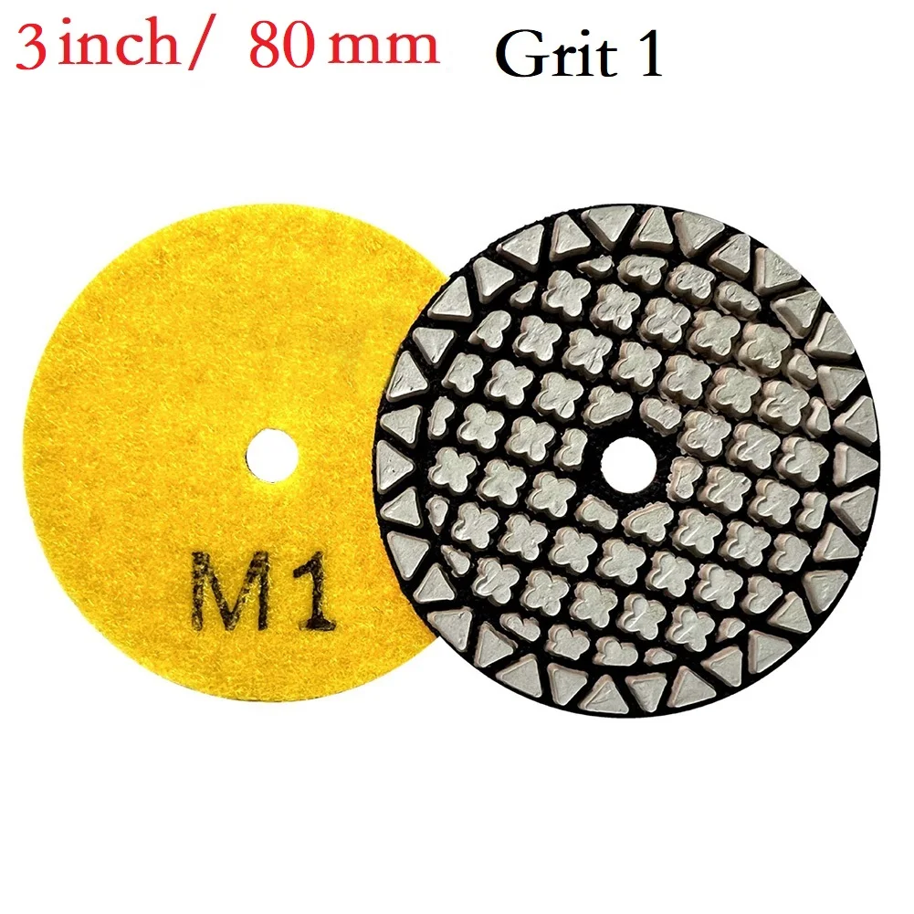 

Durable Polishing Pad Power Tools 1/2/3/4 Grit 4 STEP Concrete Diamond Polishing Pads Dry For Polishing Granite