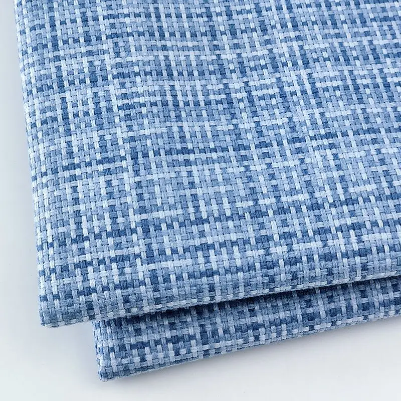 Льняная ткань утолщенная на метр для диванов обивки шитья сделай сам клетчатый