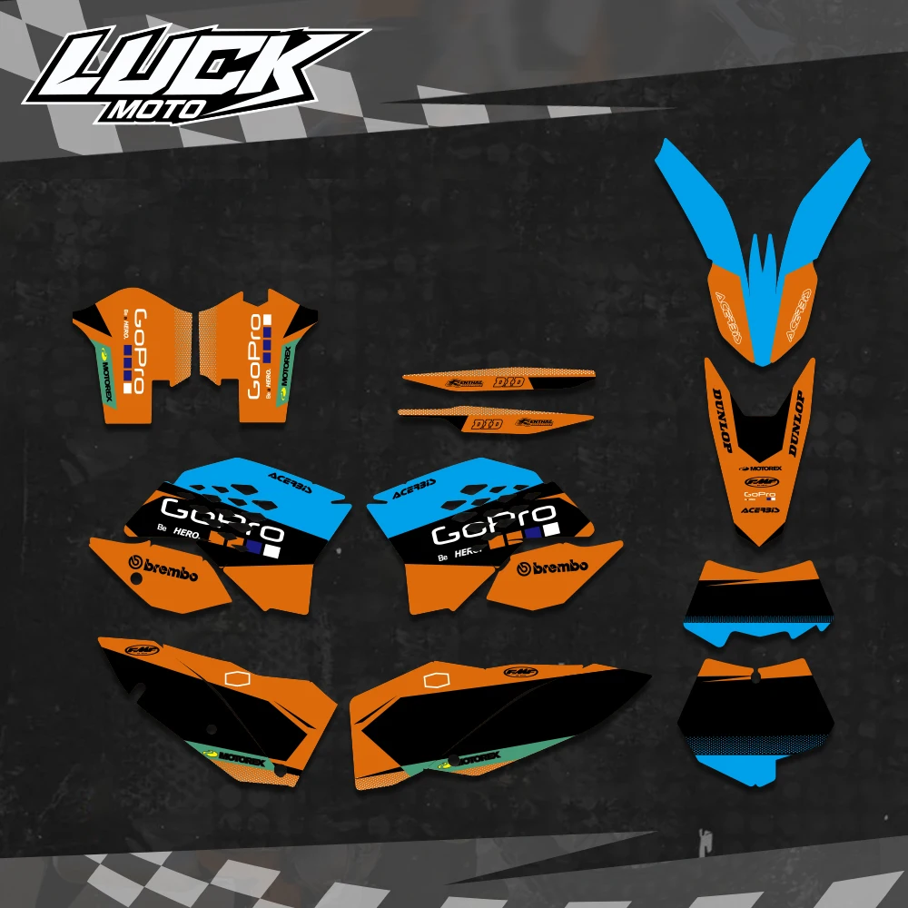 Рисунок 2 - Мотоциклетные наклейки LUCKMOTO с полной графикой