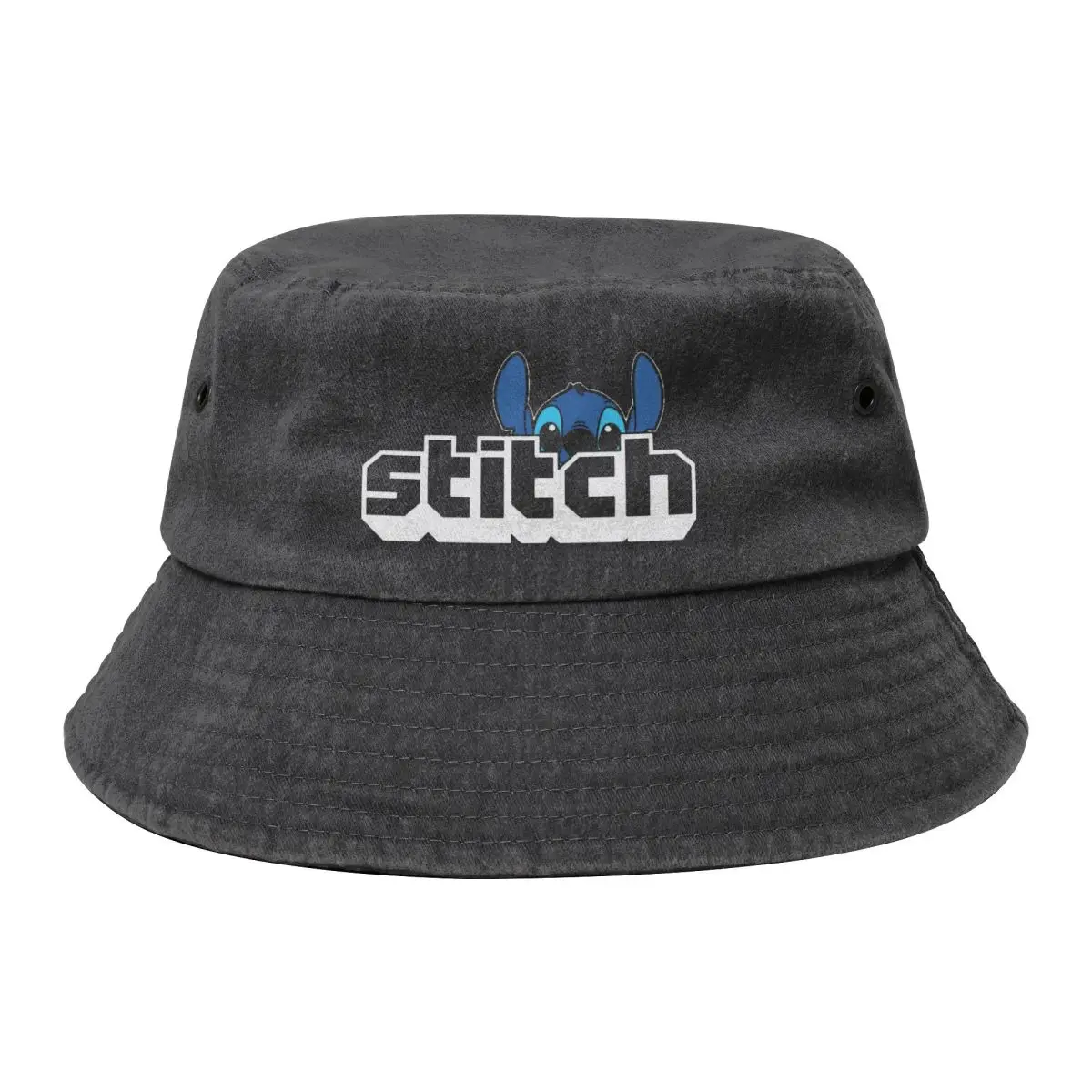 Забавные головные уборы для отдыха с вышивкой Мультяшные хлопковые джинсовые