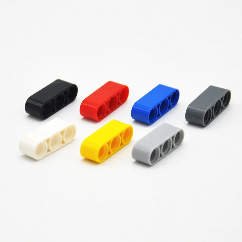 

Small Particle Building Block 3 Hole Thick Connecting Rod Technology Part 1*3 Hole Arm Compatible Creative Gift for Childrens
