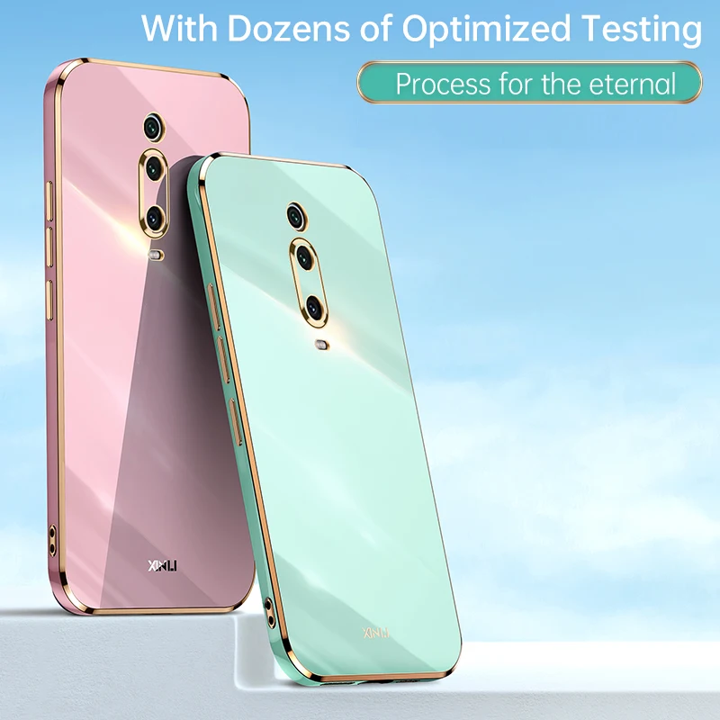Роскошный глянцевый чехол для телефона с квадратным покрытием Xiaomi Mi 9T Pro Mi9T