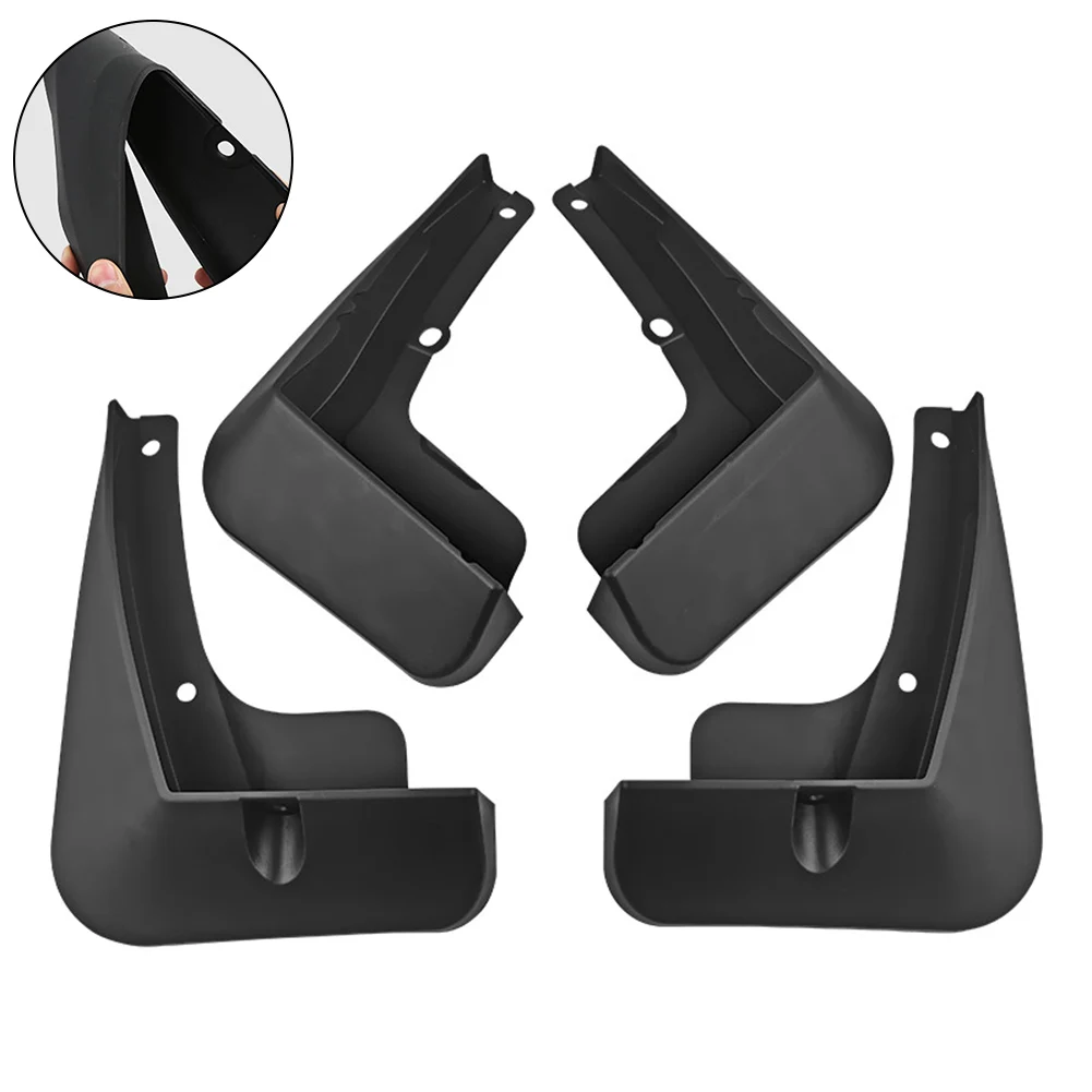 

Mud Flaps Car Fenders 4Pcs/set Cover Trim Easy To Install Mud Flaps Mudguard Fenders Car Accessories High Quality