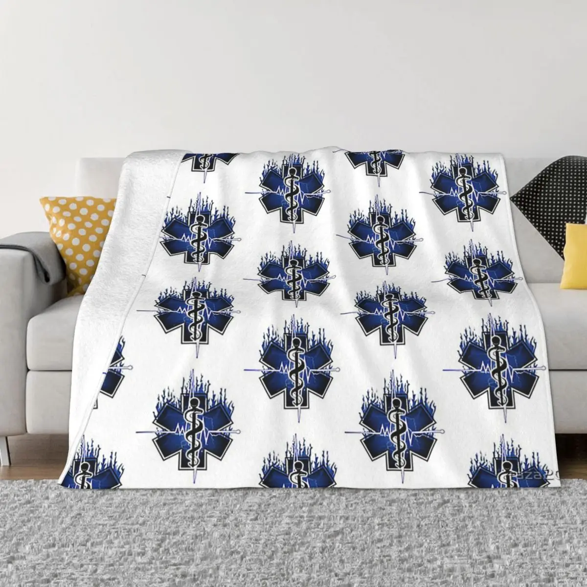 

Star Of Life Blanket Fleece Textile Decor Sacred Geometry Star Cluster Lightweight Thin Throw Blankets for Bedding Car Rug Piece