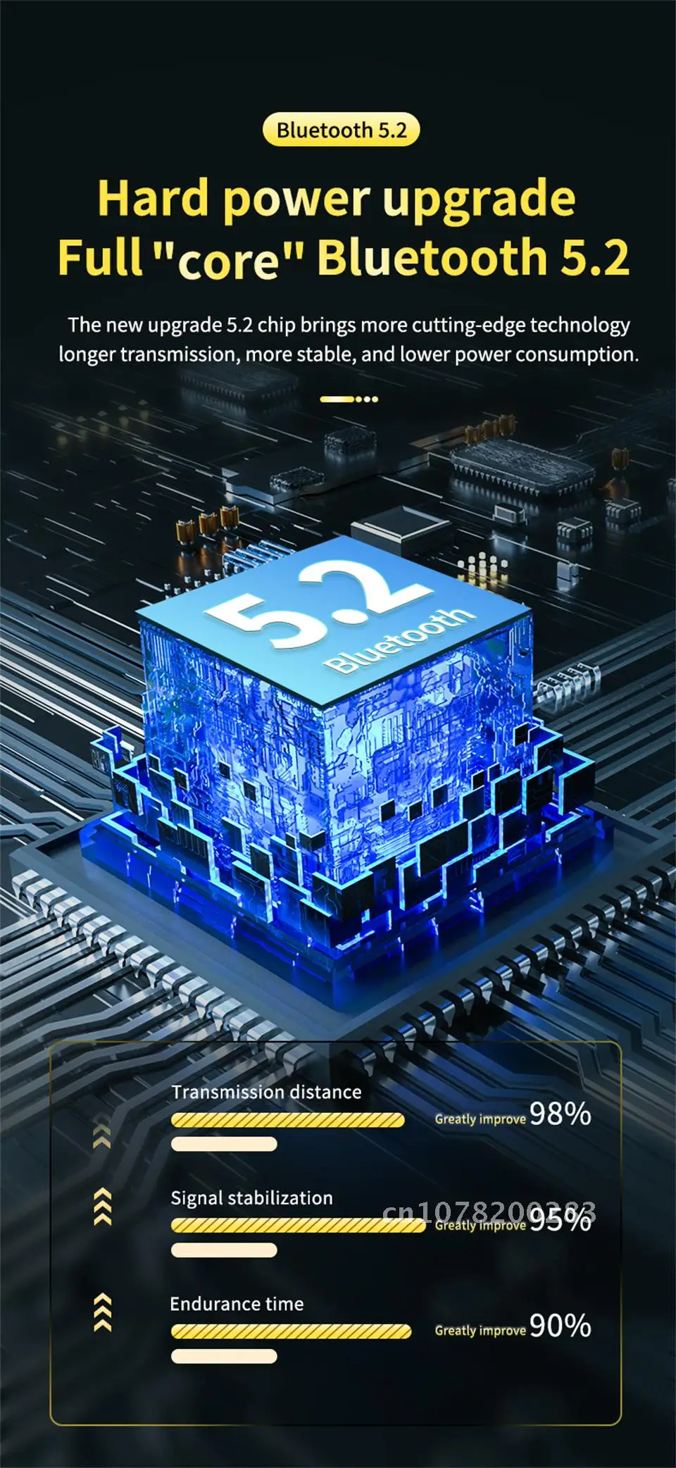 Bluetooth-наушники TWS с зарядным футляром 3500 мА ч 9D стерео водонепроницаемые