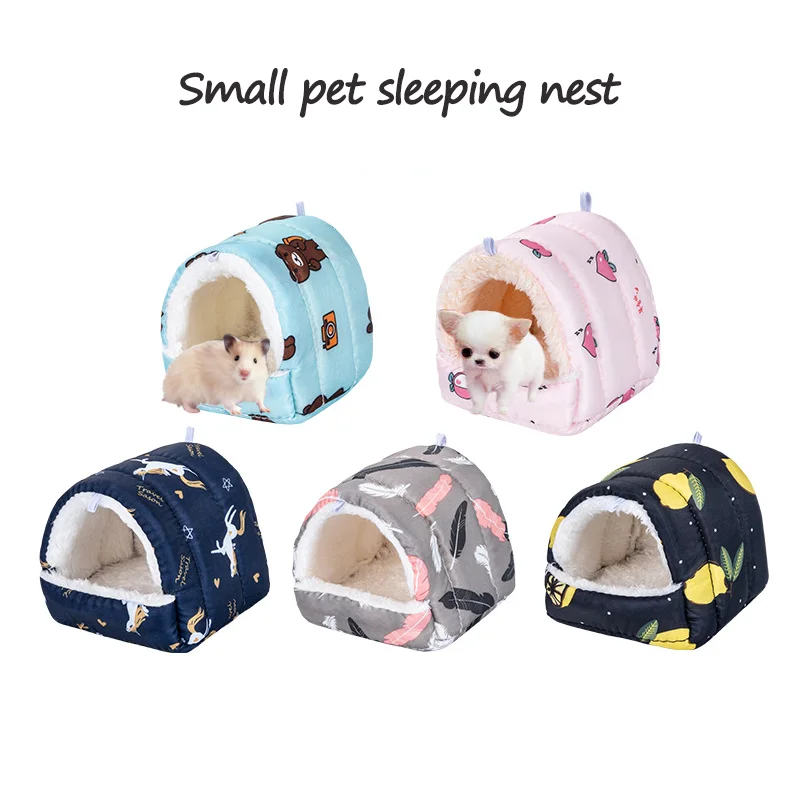 

Winter Warm Mini Small Animals Pet House Home Cute Mouse Rabbit Hamster Nest Squirrel Guinea Pig Chinchilla mascotas Supplies
