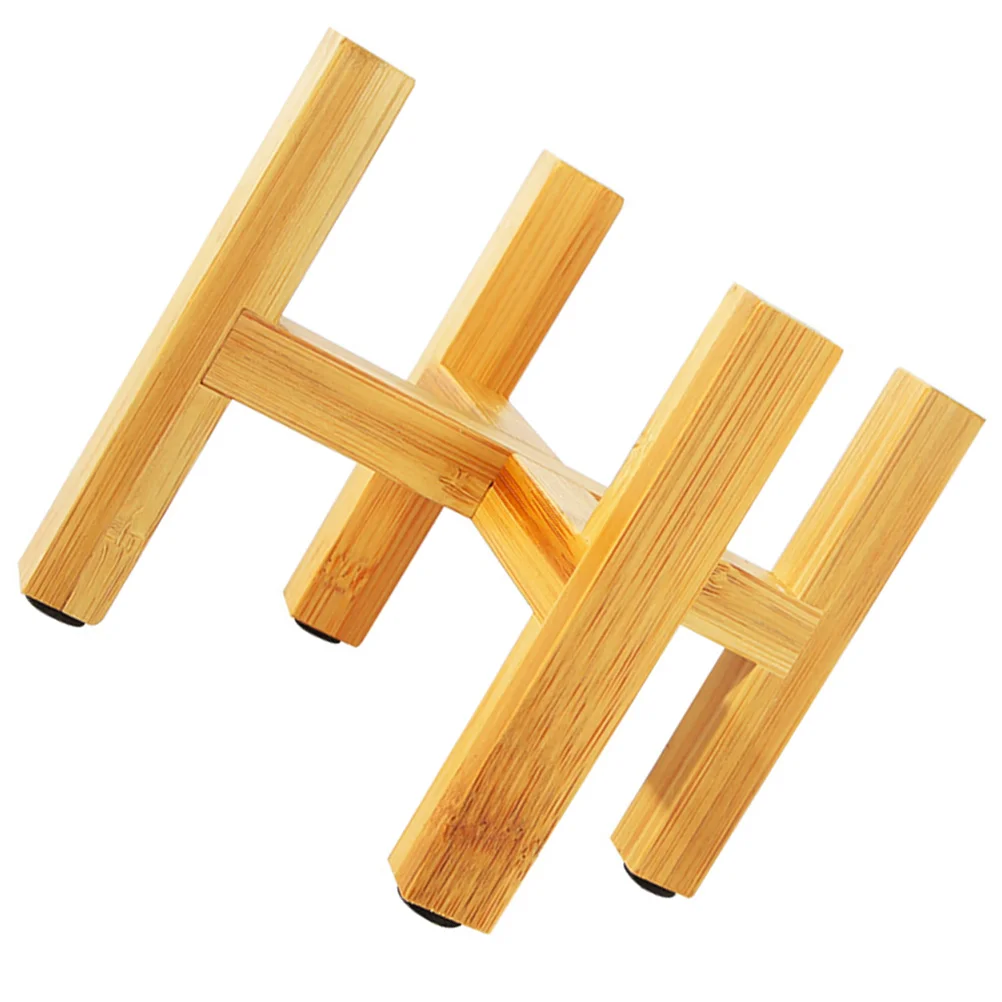 

Stand Rack Pot Flower Display Wooden Wood Holder Shelf Modern Pots Planter Table Outdoor Indoor Natural