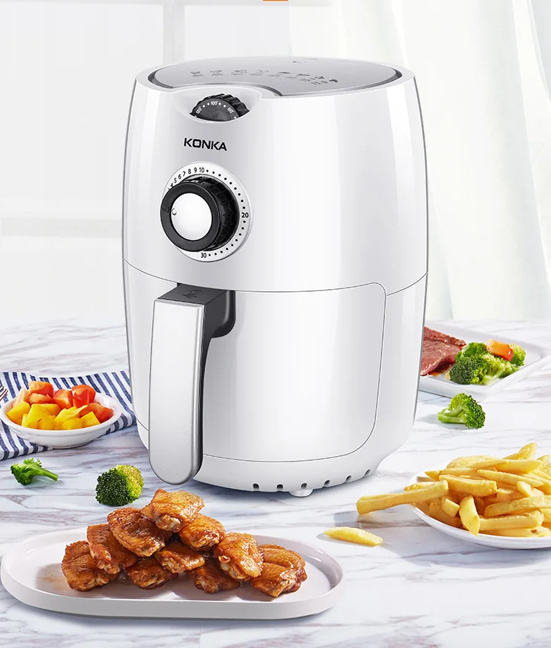 Japanese standard European standard 2.2L mini household multi-function automatic intelligent oil-free high-power air fryer