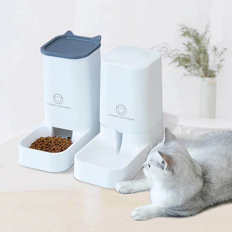 

ADECHOO 3.8L Automatic Pet Feeder Removable Dog and Cat Drinking Water Machine for Feeding Cats and Dogs