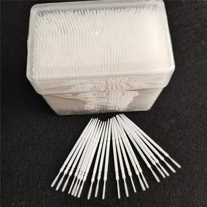 

1100 Pieces Food-grade PP Double-ended Toothpicks Interdental Brush Sticks Dental Oral Hygiene Brush Hotel Household Tooth Picks