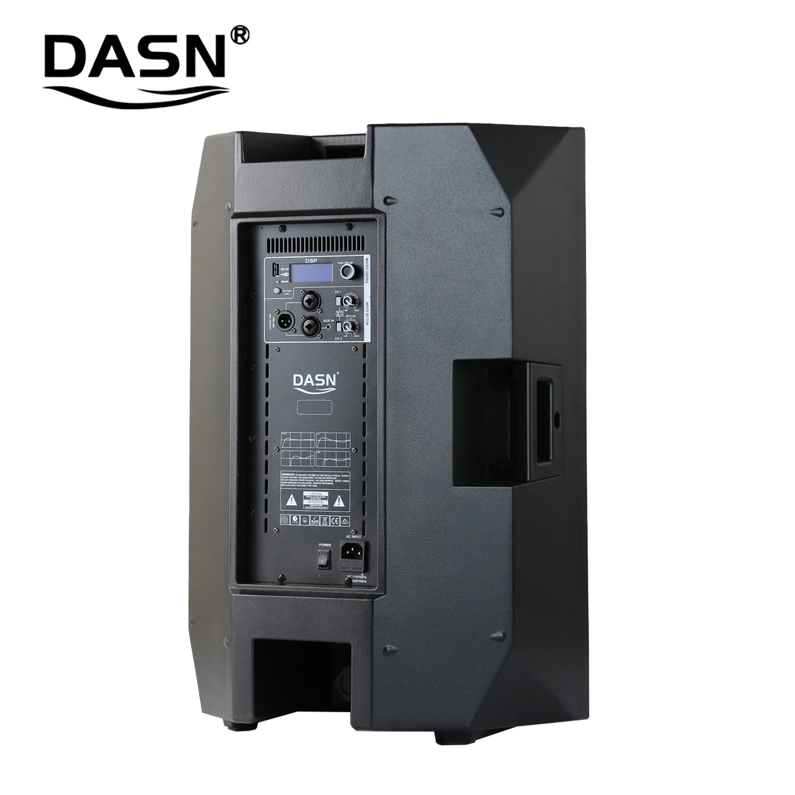 Пластиковый полночастотный динамик DASN SCA15DC 15 дюймов 500 Вт RMS DSP
