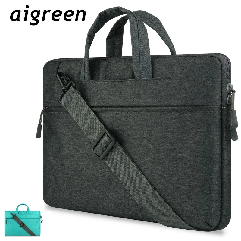 

Brand Aigreen Messenger Laptop Bag 13.3 Inch,Shoullder Women Man Lady Handbag Sleeve Case For Macbook Air Pro Notebook Dropship
