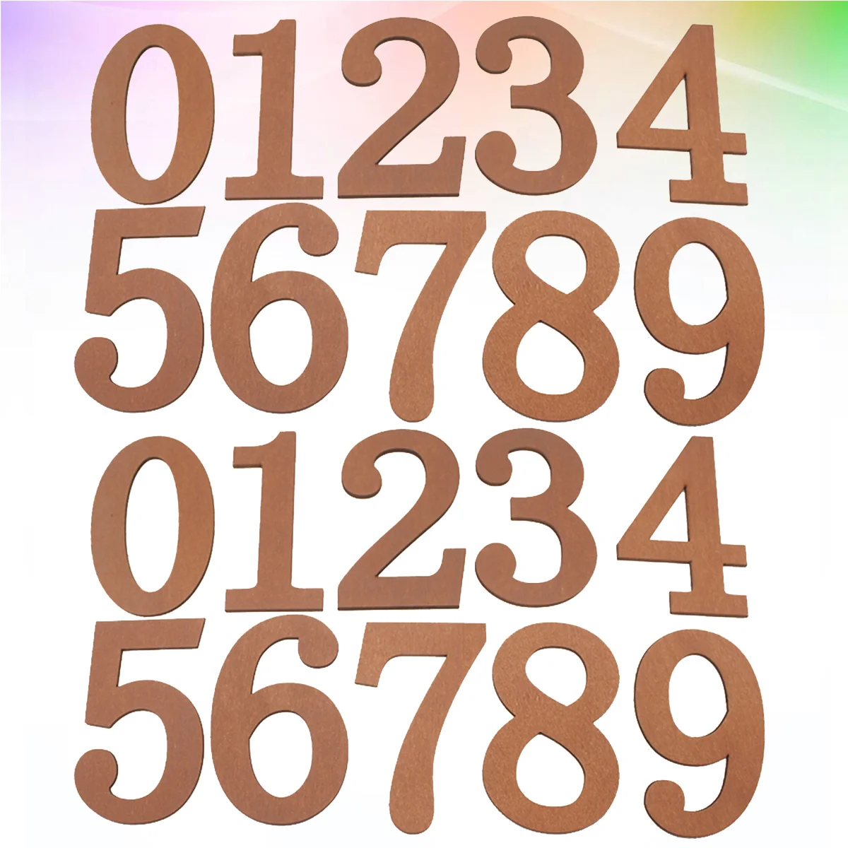 

Number Sticker Wooden Numbers DIY Decorative Ornaments Kids Educational Toys