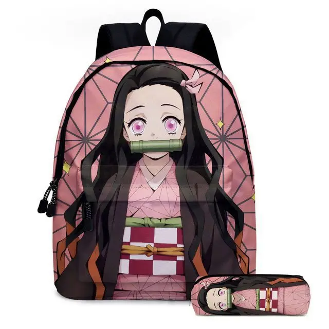 

Anime Demon Slayer Cute Kamado Nezuko Cartoon Characters Storage Primary School Student Backpack Children's Schoolbag Backpack