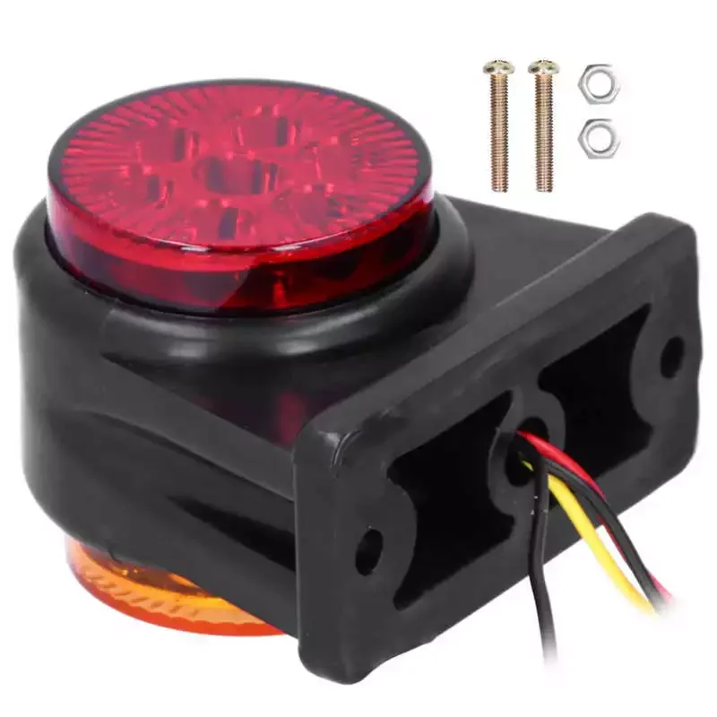 

Vintage Car Spare Parts Truck Parts 12‑24V LED Side Marker Red Yellow Dual Color Sidelight IP65 Waterproof Universal for Car