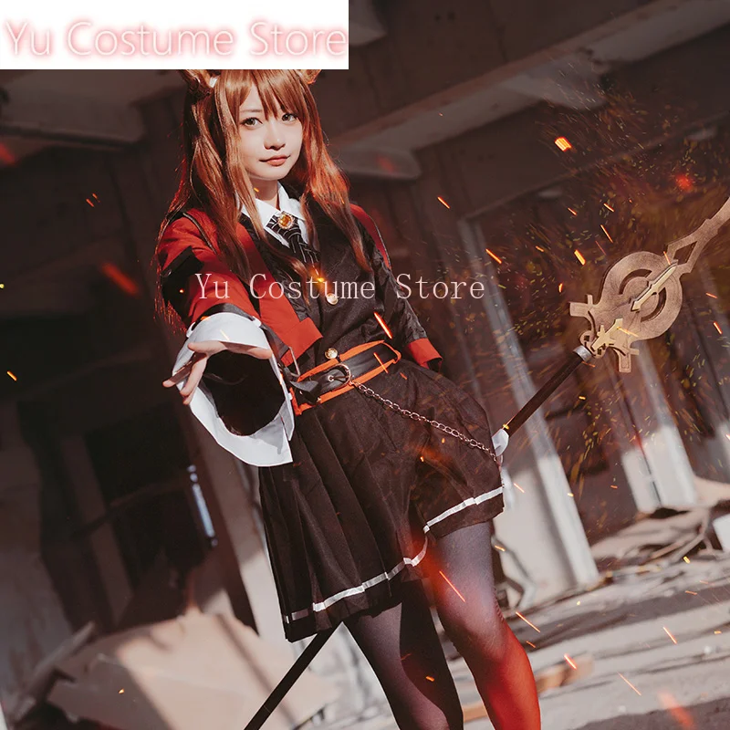 Yu Arknights Skyfire Косплей Костюм Cos Game Аниме Вечеринка Униформа Хэллоуин Игра Ролевая