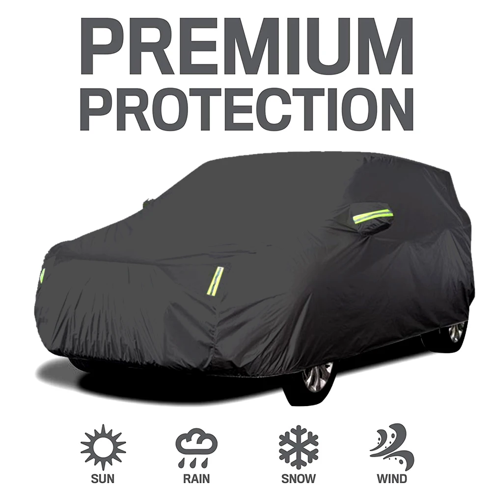 

Car Cover Full Sedan Covers with Reflective Strip Sunscreen Protection Dustproof&Waterproof UV Scratch-Resistant Universal S-XXL