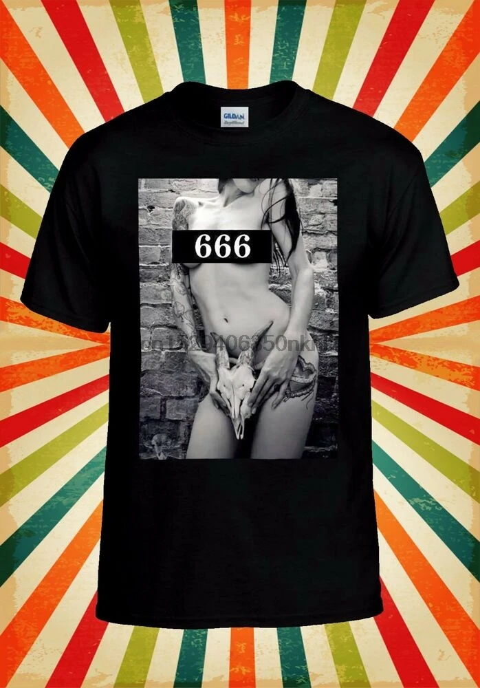 Сексуальная забавная Мужская/Женская/мужская майка с татуировкой и черепом для