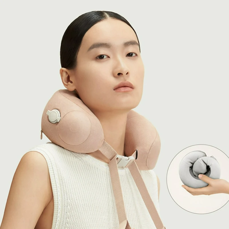 

Inflatable Neck Massager Hot Compress Kneading Cervical Neck Protector Small Portable Shoulder and Neck Pain Reliever Pillows