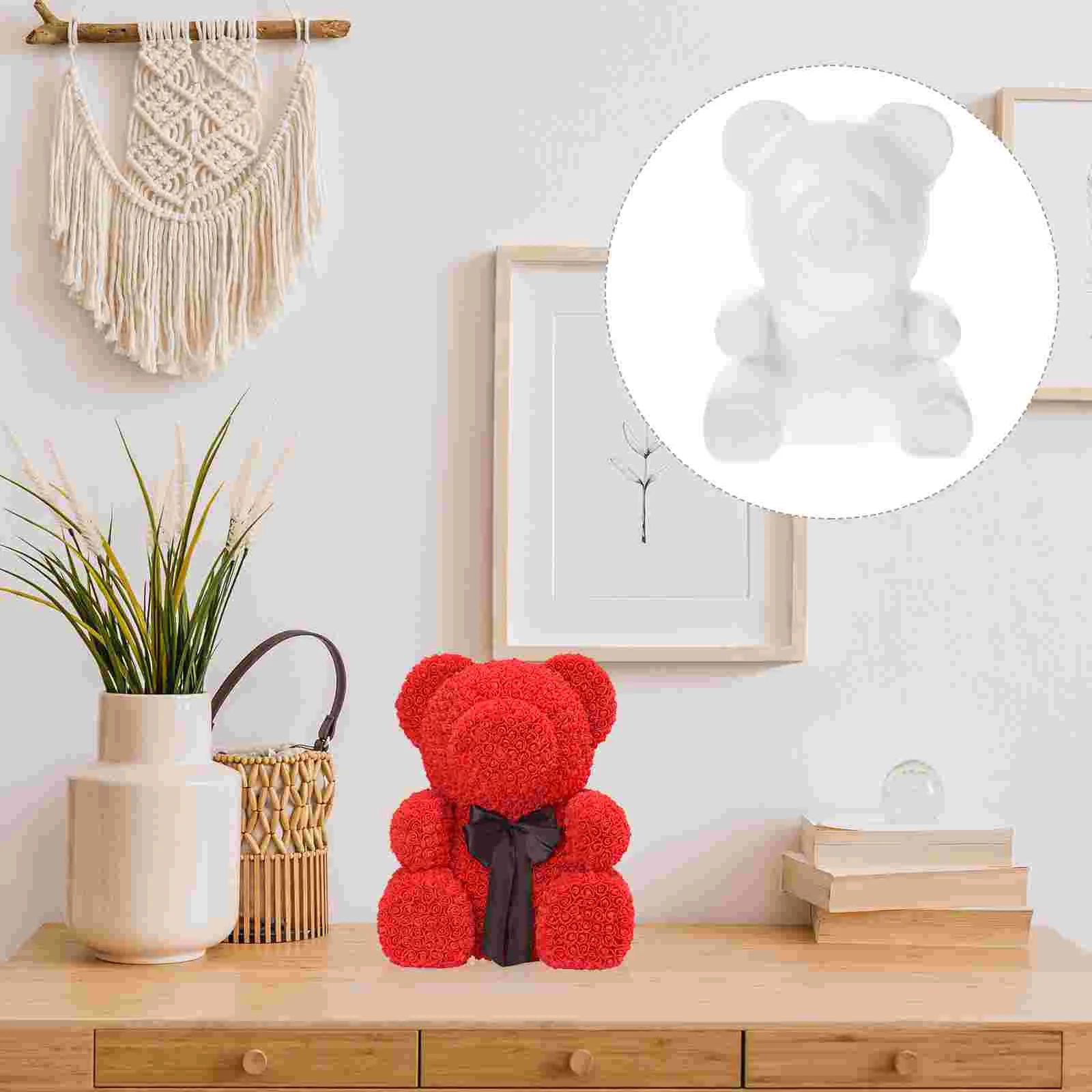 

Bear Styrofoam Polystyrene Shapediy Craft Mould Shapes White Christmasfloral Rose Crafts Flower Bears Animals Modelling Flowers