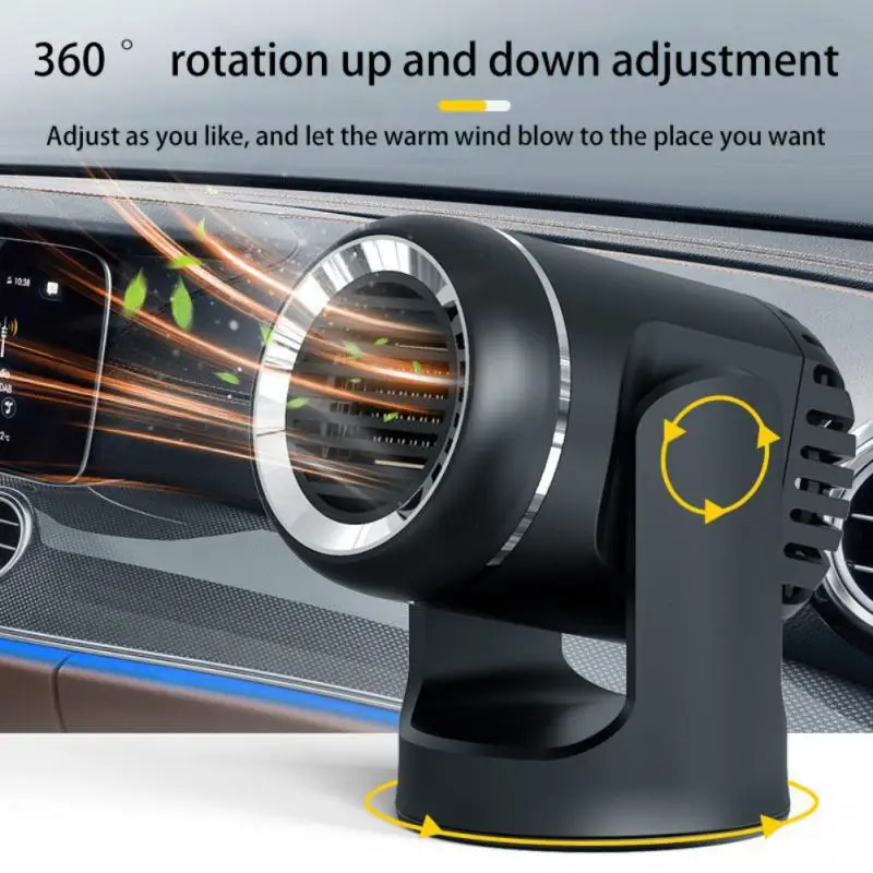 

New Portable Car Heater Energy saving Fast Heating Quickly Defroster Demister 2 in 1 Heater Fan Combo with 360 Degree Base