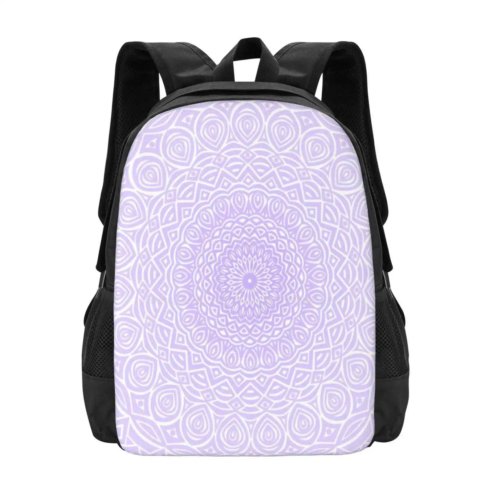 

Violet Purple Mandala Design / / Extra Detailed Geometric Ethnic Tribal Pattern School Bags For Teenage Girls Laptop Travel