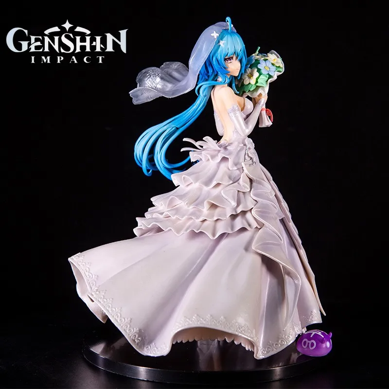 

Genshin Impact Gan Yu 28 см красивая девушка цветок свадебный букет модель Кели орнамент в коробке фигурка экшн-фигурка модель