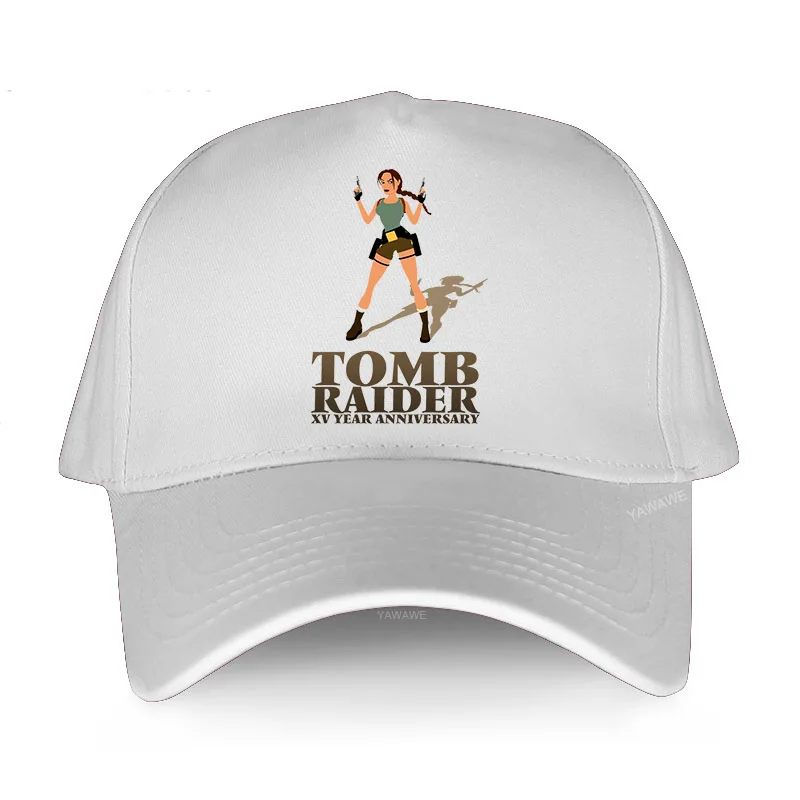 

Hot sale men Baseball cap casual cool hat Tomb Raider XV Anniversary Lara Croft Breathable Summer Hat Fishing Sun-Proof Caps