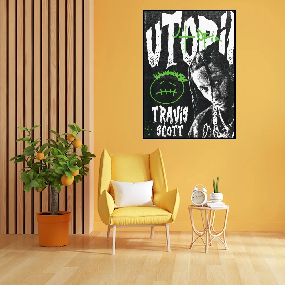 Настенный постер с принтом рапера Тревиса Скотта утопии украшение для спальни