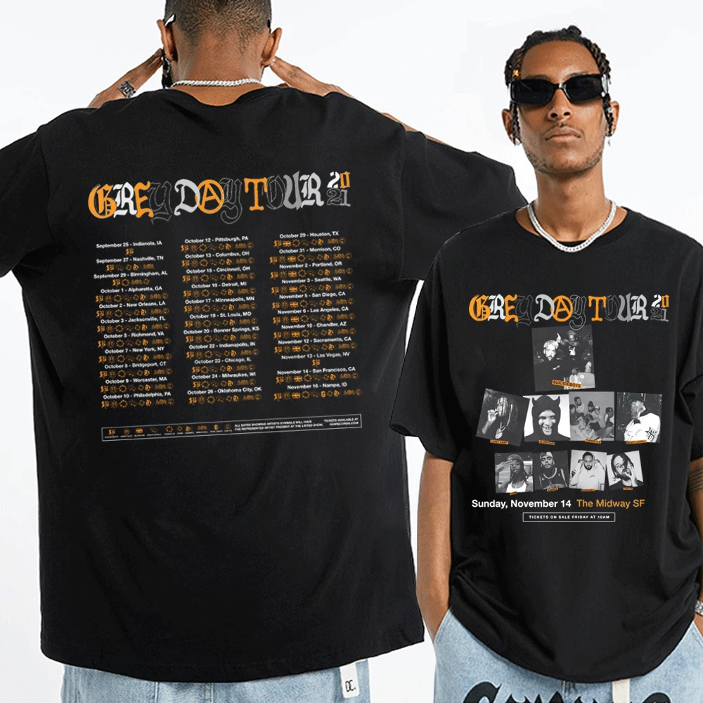 

Rapper $uicideboy$ Grey Day Tour Gothic T-shirt Suicideboys Hip Hop Short Sleeve Cotton T Shirt Streetwear Oversized Tee Shirt