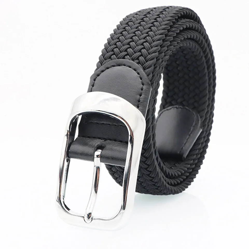 Fashion New Men'S Golf Woven Belt Casual Women Contracted Belt Needle Buckle Versatile Korean Version Alloy Travel Belt A3158