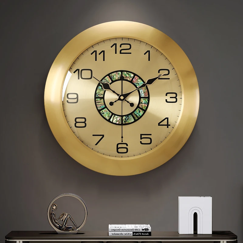 

Creative Nordic Style Wall Clock Modern Living Room Art Silent Wall Clock Luxury Metal Reloj De Pared Minimalist Decor WK50WC