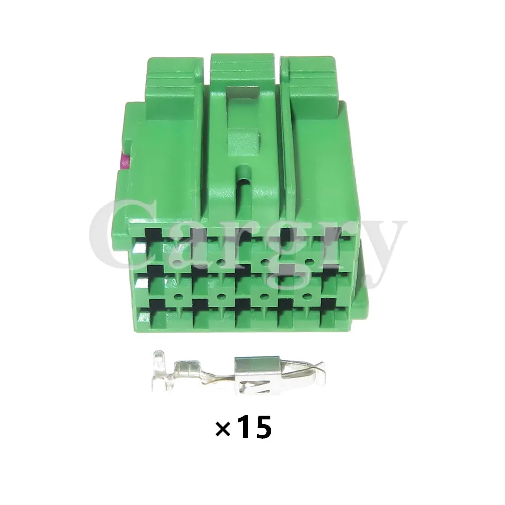

Зеленый автомобильный разъем 15P 1-967623-2