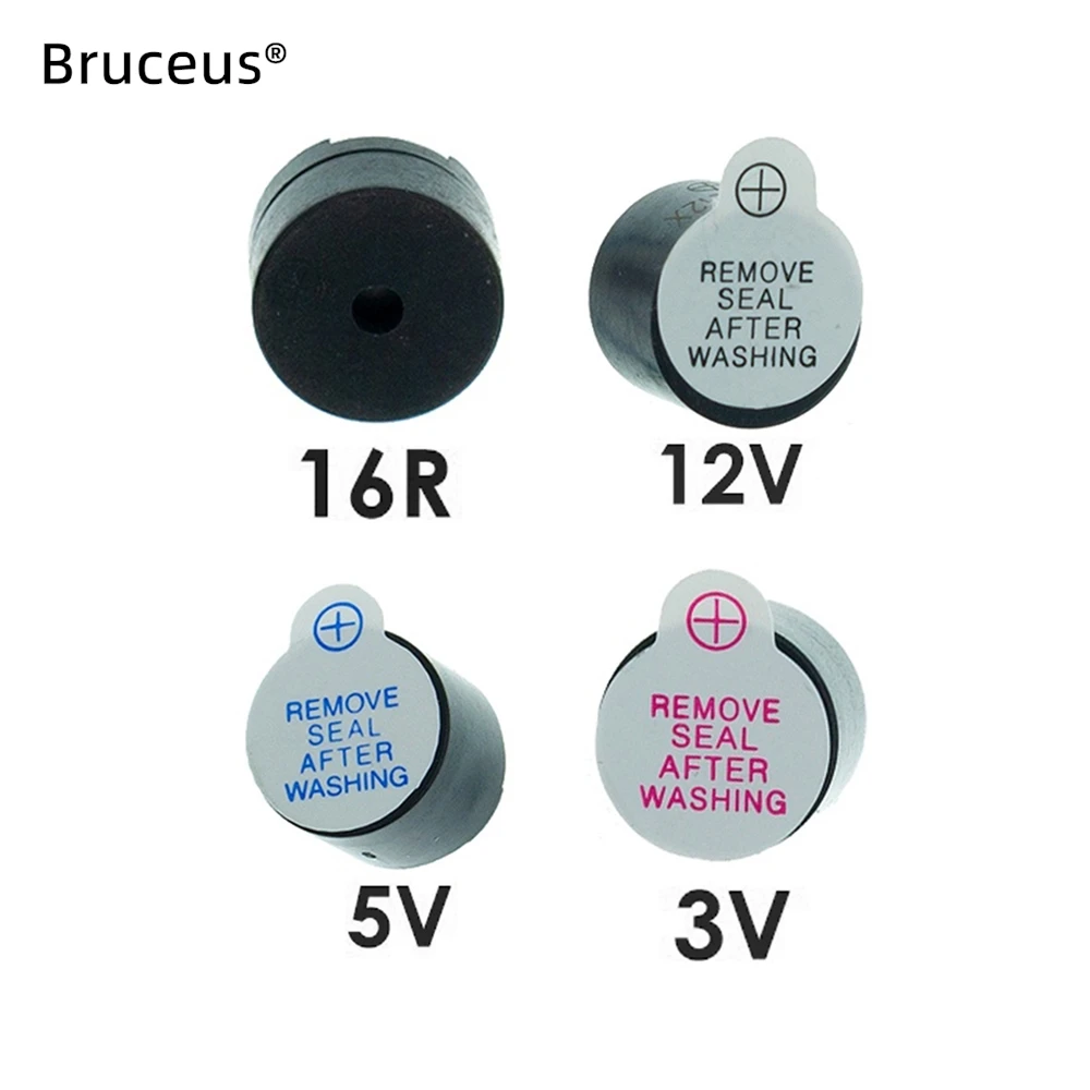 ny 10 SZTUK Aktywny brzęczyk 12095 3V 5V 12V 16R TMB12A03 TMB12A05 TMB12A12 Magnetyczny długi ciągły sygnał dźwiękowy 12 * 9 5 mm Mini wtyczka