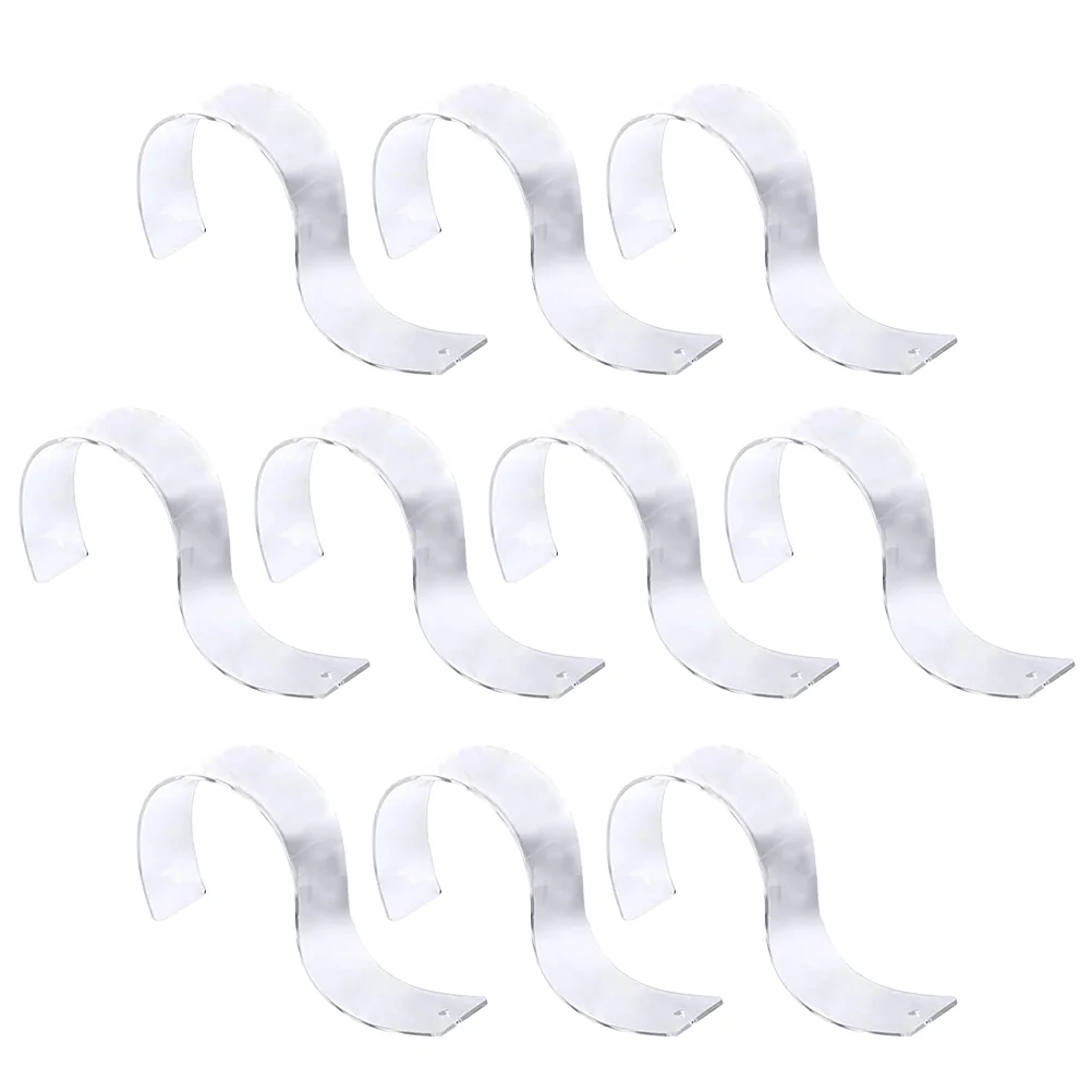 

10pcs Belt Show Racks Transparent Belt Acrylic Racks Belt Display Shape Holder