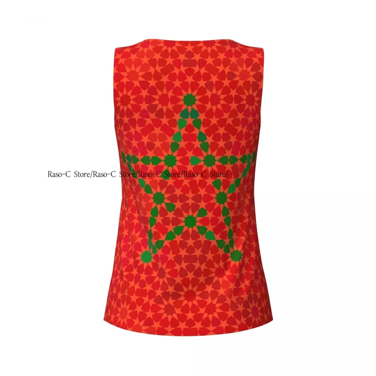 Женский повседневный спортивный жилет для йоги с флагом Марокко и традиционной